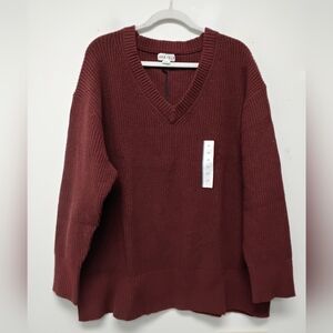 Womens V-Neck Sweater Size 2X #392